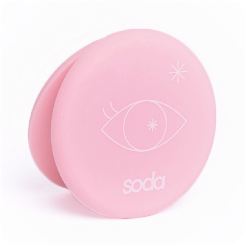 SODA MIRROR #whoistheprettiestofthemall ЗЕРКАЛО ДВУСТОРОННЕЕ, PINK – фото 1