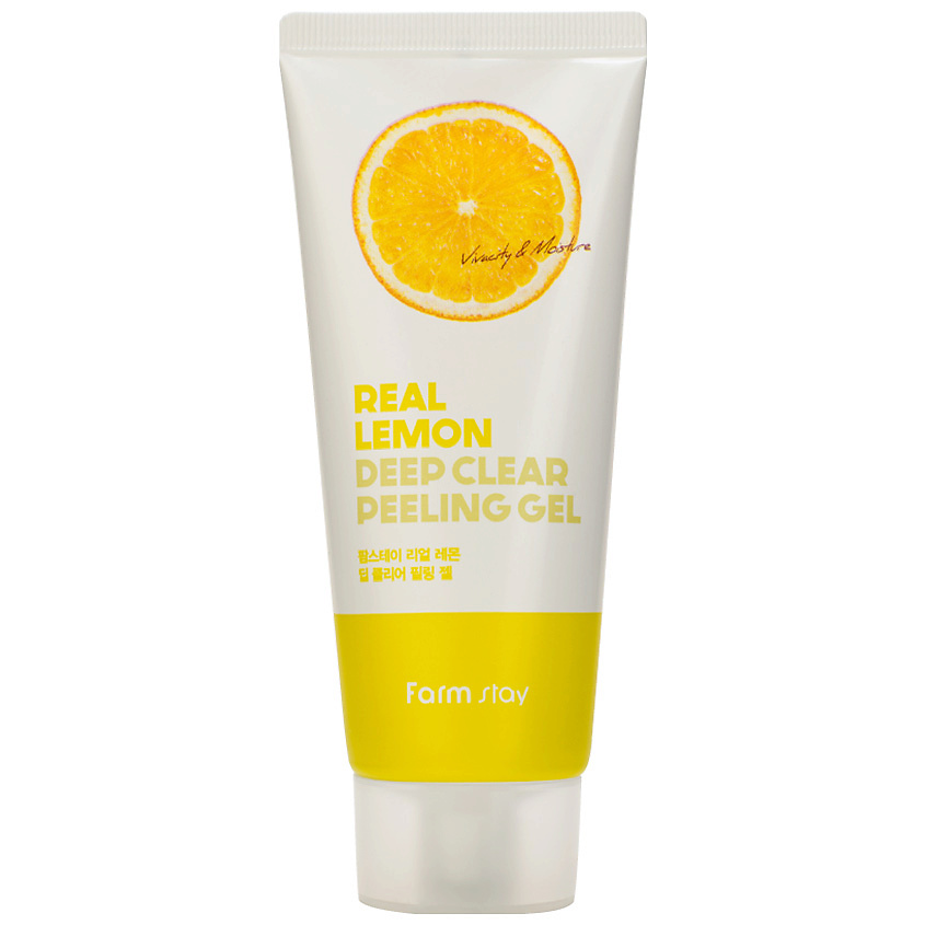 FARMSTAY Гель для лица отшелушивающий с экстрактом лимона Real Lemon Deep Clear Peeling Gel – фото 1
