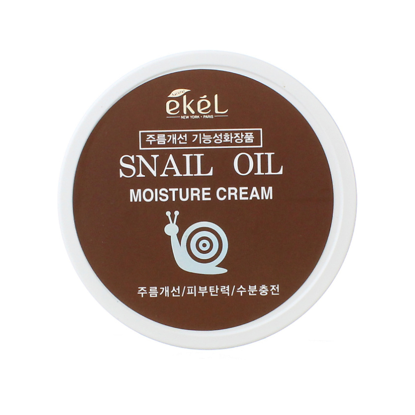 EKEL Крем для лица антивозрастной против морщин с Улиточным муцином Moisture Cream Snail – фото 1