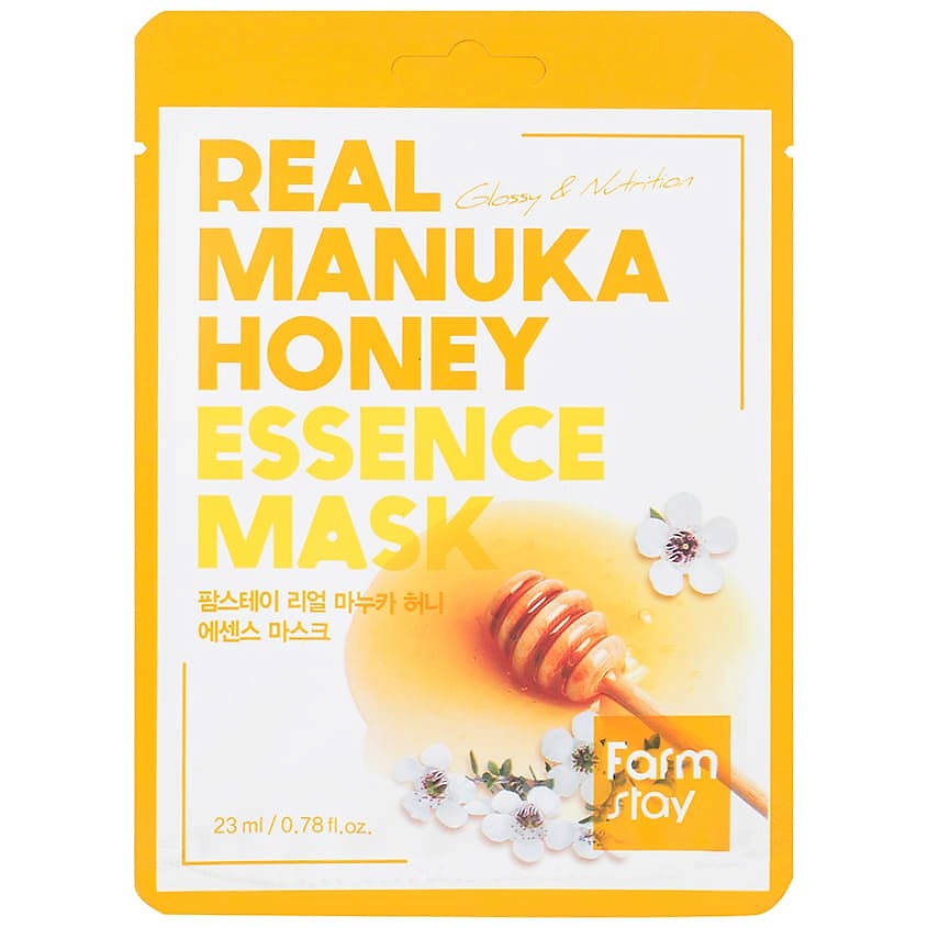 FARMSTAY Маска для лица тканевая с экстрактом мёда Real Manuka Honey Essence Mask – фото 1