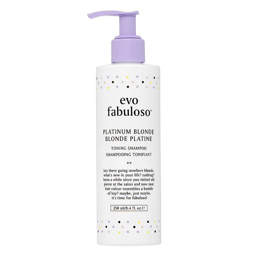 EVO Интенсивный тонирующий шампунь-уход Платинум Блонд Platinum Blonde Toning Shampoo – фото 2