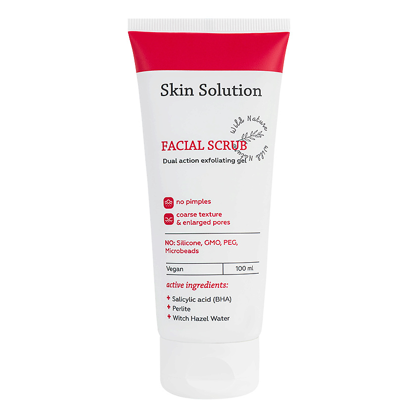 WILD NATURE Гель-скраб для проблемной кожи Skin Solution Facial Scrub – фото 2