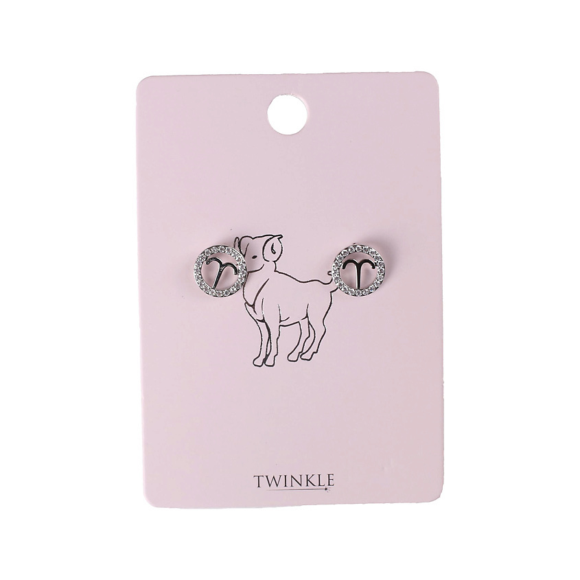 TWINKLE ZODIAC COLLECTION Серьги "Овен" – фото 2