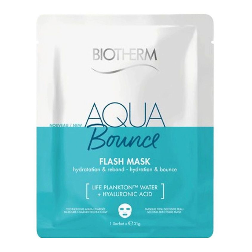 BIOTHERM Тканевая маска для лица Увлажнение и Упругость Aqua Bounce – фото 1