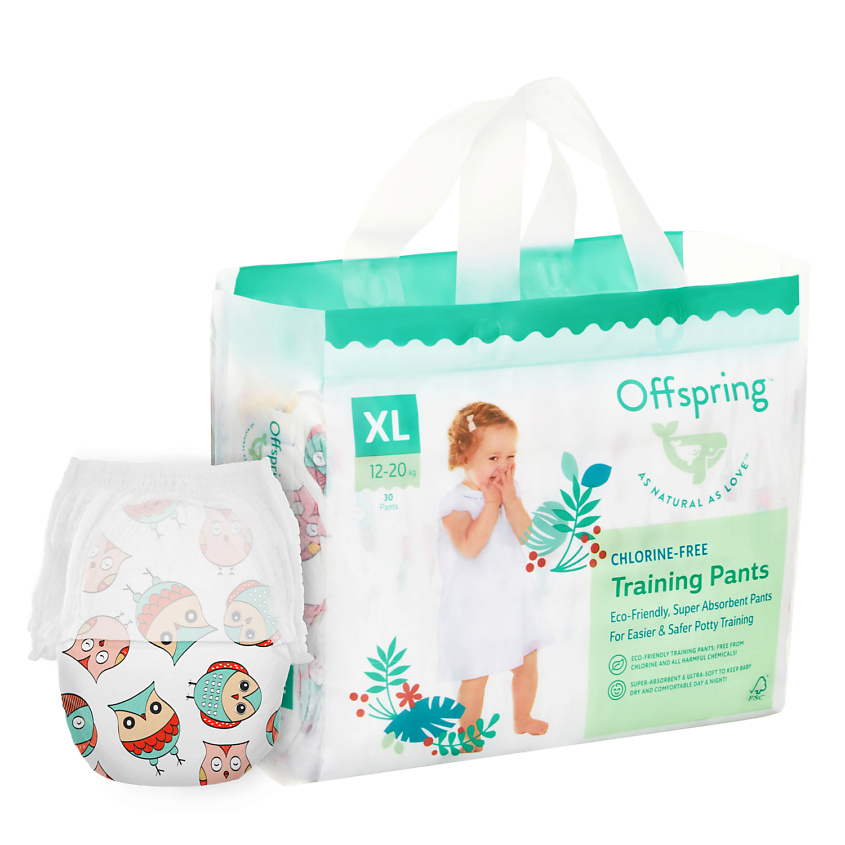 OFFSPRING Трусики-подгузники, XL 12-20 кг Совы – фото 1
