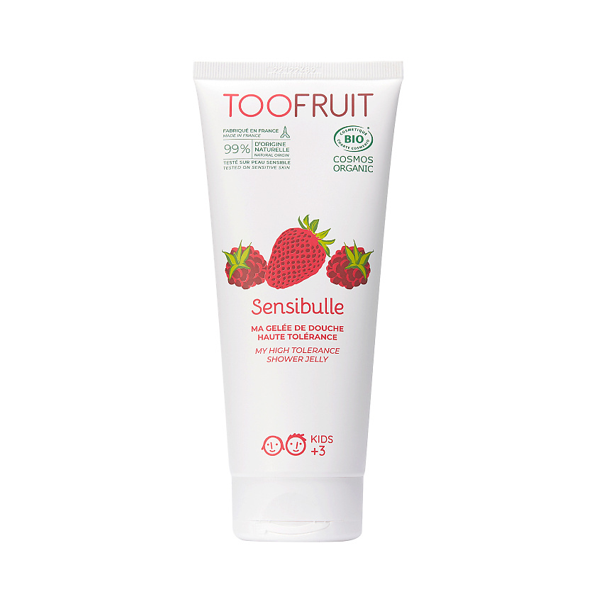 TOOFRUIT Гель для душа детский без мыла для чувствительной кожи "Клубника-Малина" – фото 1