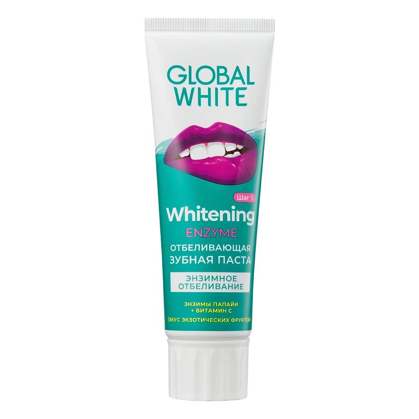 GLOBAL WHITE Зубная паста "Энзимное отбеливание" Whitening Enzyme – фото 1