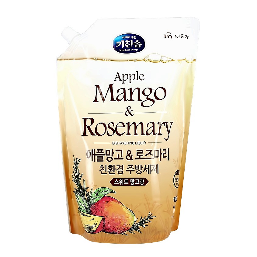 MUKUNGHWA Средство для мытья посуды Apple mango & rosemary – фото 1
