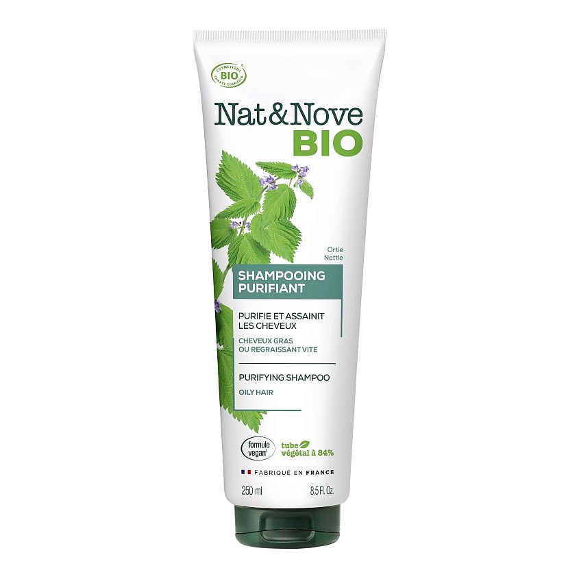 KERANOVE Шампунь для жирных волос Крапива Nat & Nove Bio Shampoo – фото 2