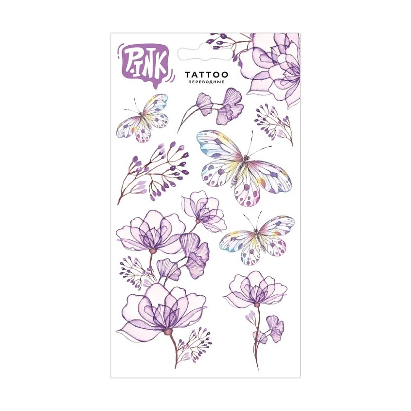 P.INK Наклейки-тату переводные Цветы и бабочки  – фото 2