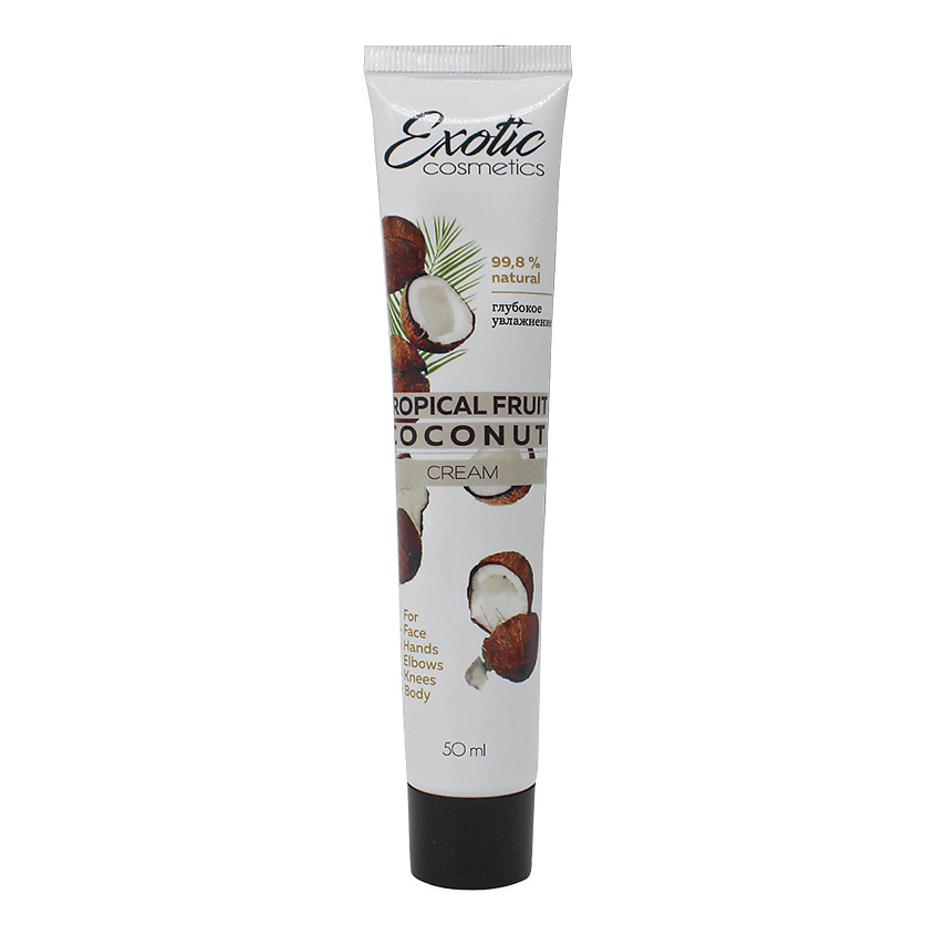 EXOTIC COSMETICS Крем для тела кокосовый "Глубокое увлажнение" – фото 2