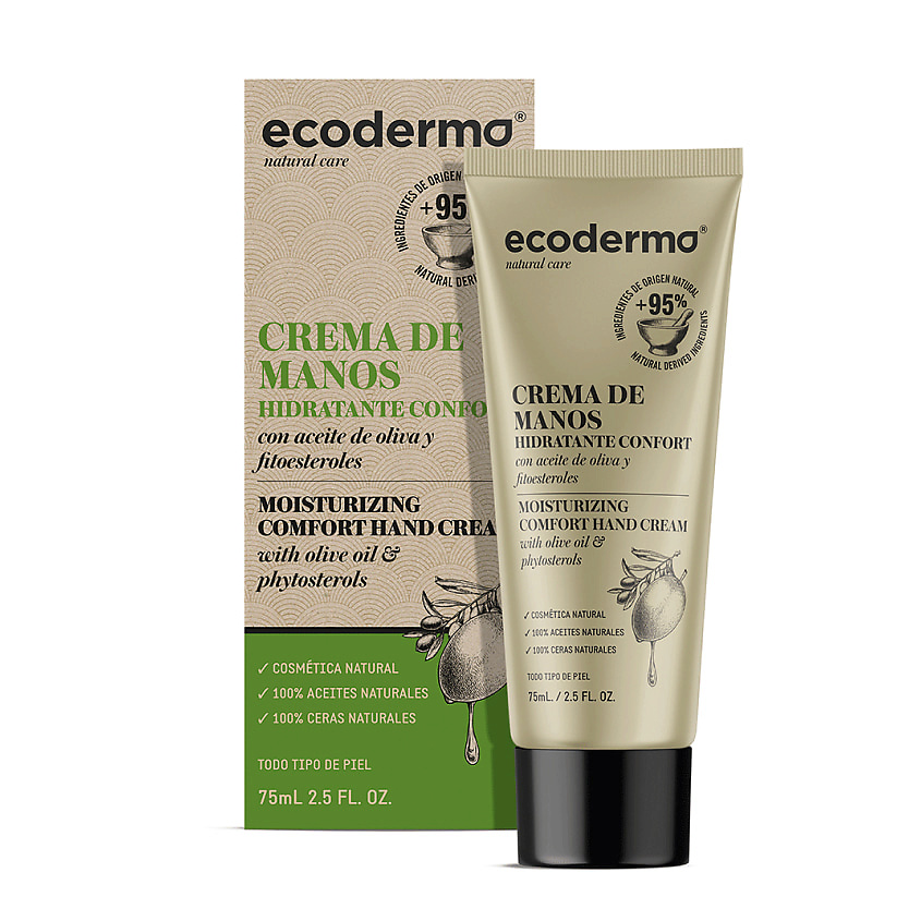 ECODERMA Крем для рук увлажняющий Moisturizing Comfort Hand Cream – фото 2