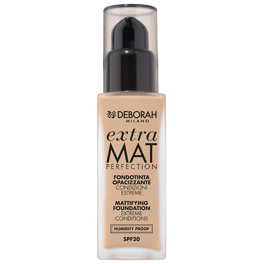 DEBORAH MILANO Тональная основа матирующая EXTRA MAT PERFECTION MATTIFYING FOUNDATION – фото 1