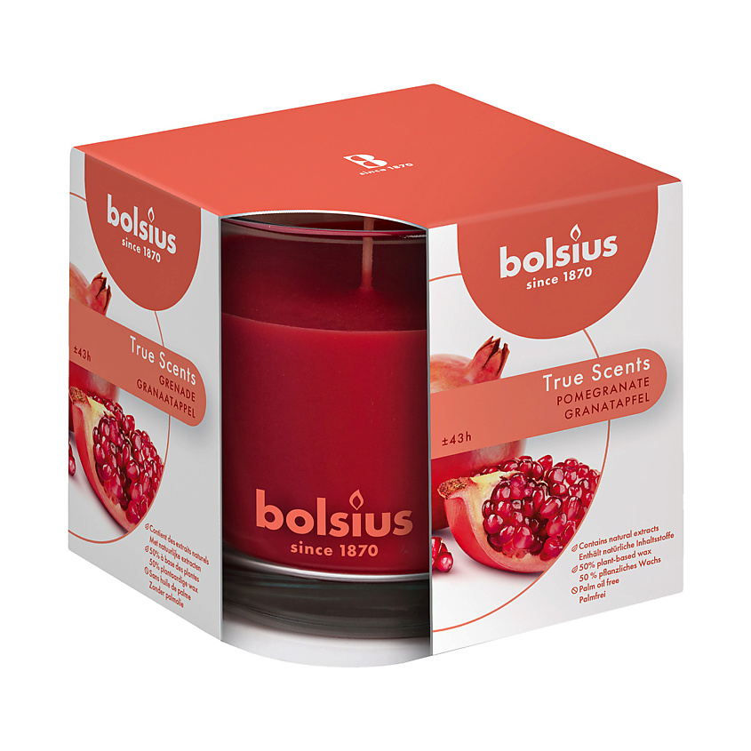 BOLSIUS Свеча в стекле арома True scents гранат – фото 2