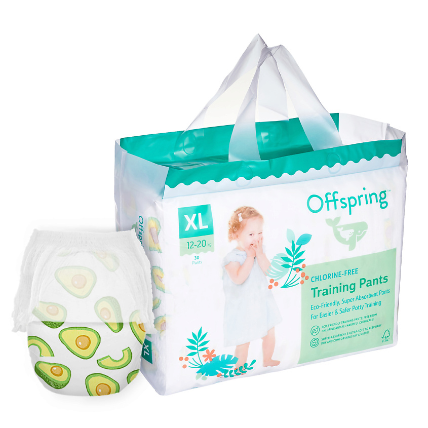 OFFSPRING Трусики-подгузники, XL 12-20 кг Авокадо – фото 1