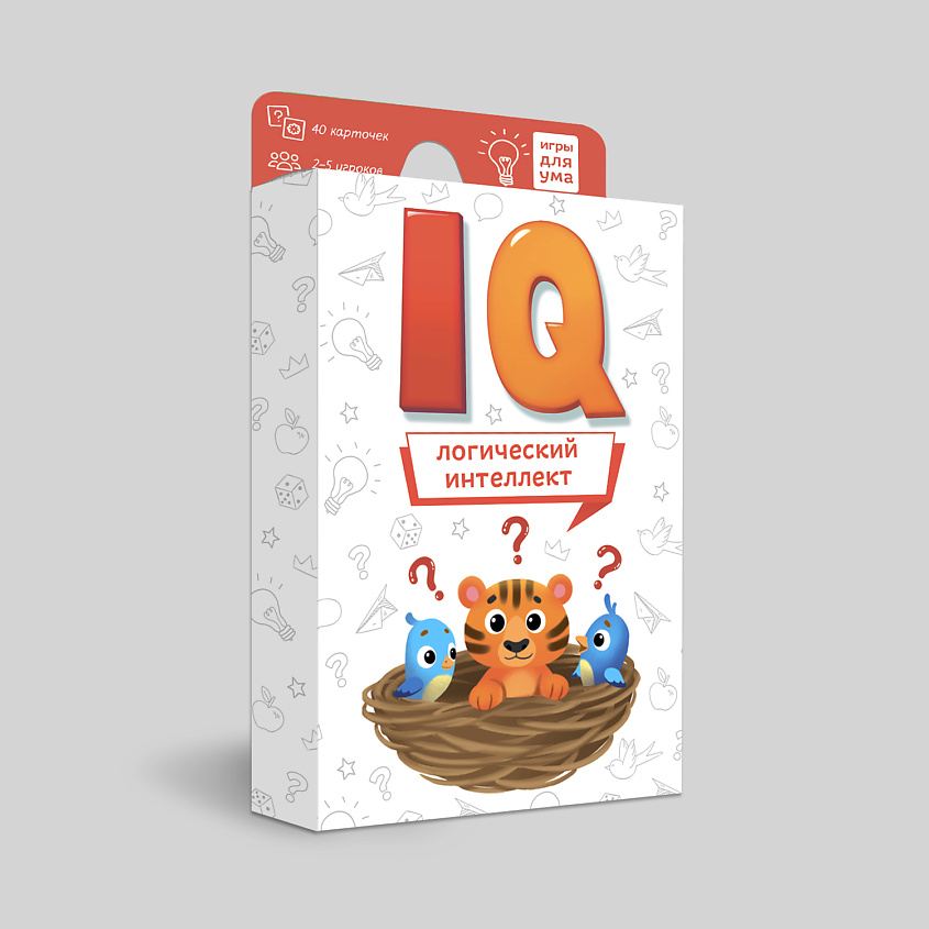 ГЕОДОМ Игра карточная"IQ Логический интеллект" 40 карточек – фото 1