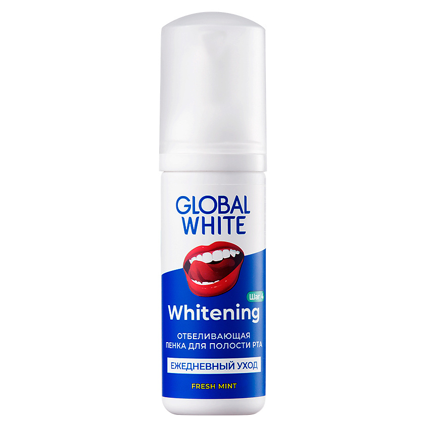GLOBAL WHITE Пенка отбеливающая с экстрактом папайи Whitening Fresh Mint – фото 1