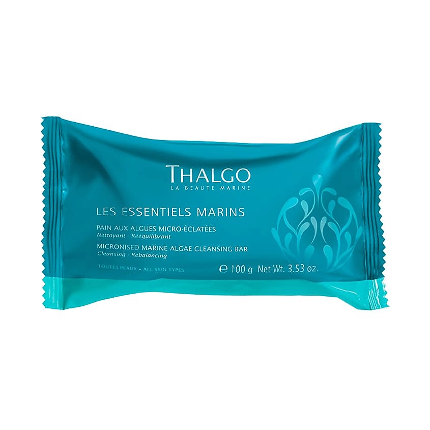 THALGO Мыло с микронизированными морскими водорослями для лица и тела Les Essetiels Marins Cleansing Bar – фото 1