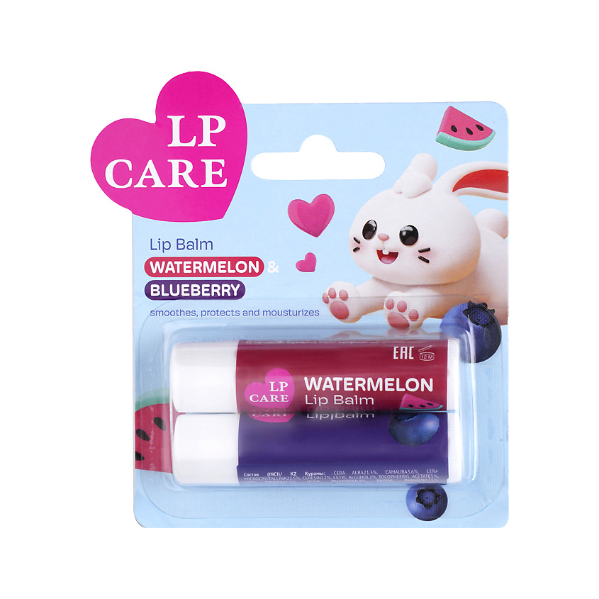 LP CARE Бальзам для губ арбуз голубика – фото 1