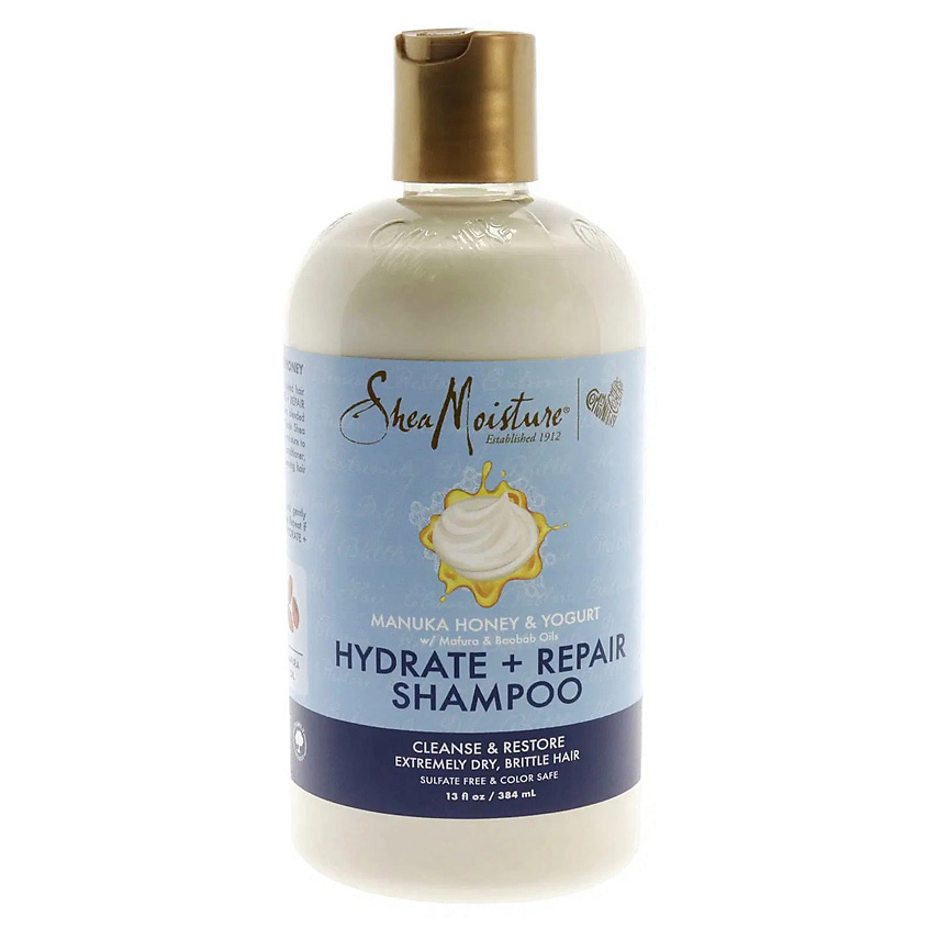 SHEA MOISTURE Шампунь для волос восстанавливающий с медом Manuka Honey and Yogurt Hydrate Plus Repair Shampoo – фото 1