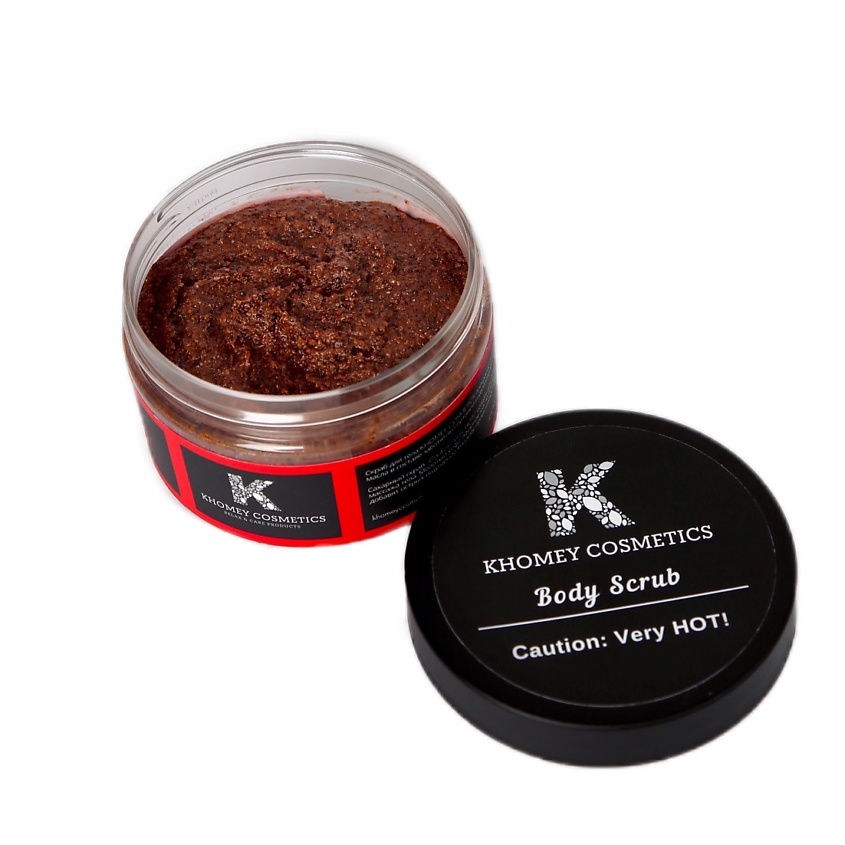 KHOMEY COSMETICS Антицеллюлитный кофейный скраб для тела с перцем Caution: Very HOT! – фото 2