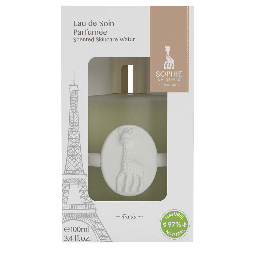 SOPHIE LA GIRAFE Набор Eau De Soin Parfumee c прорезывателем для зубов – фото 1