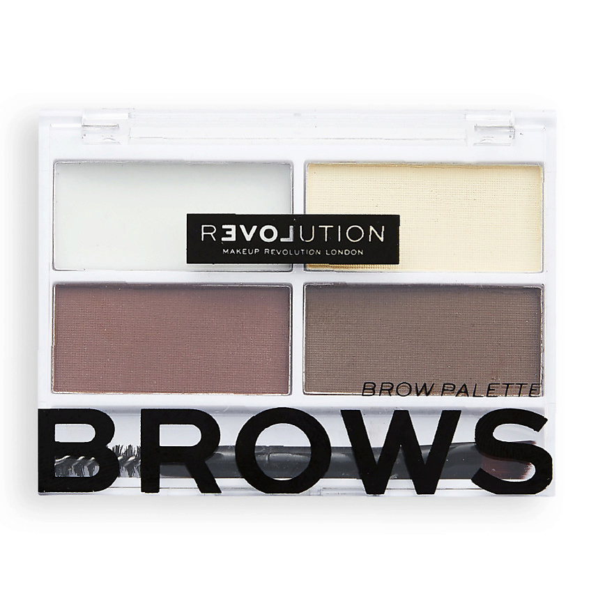 RELOVE REVOLUTION Палетка теней для бровей, воск для фиксации бровей Colour Cult Brow Palette – фото 1