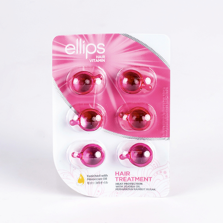 ELLIPS Hair Vitamin Hair Treatment, масло для питания поврежденных волос – фото 2