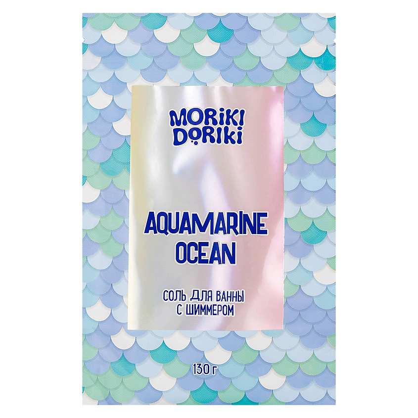 MORIKI DORIKI Соль для ванны с шиммером "Aquamarine Ocean" – фото 2