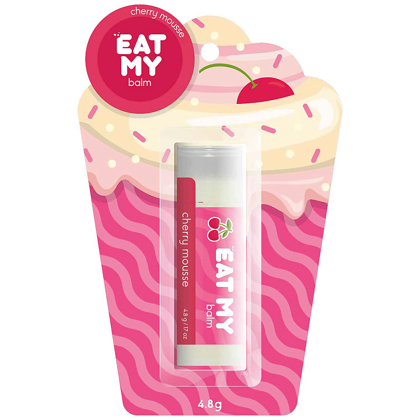 EAT MY Бальзам для губ "Вишневый мусс" Cherry Mousse – фото 1