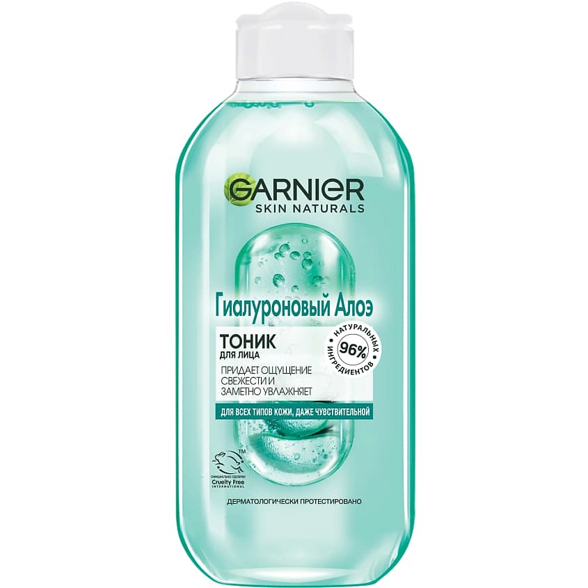 GARNIER Тоник для лица, для всех типов кожи, даже чувствительной "Гиалуроновый Алоэ" Skin Naturals – фото 1