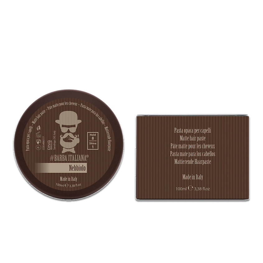 BARBA ITALIANA Гель-воск для укладки волос матовый Nebbiolo – фото 2