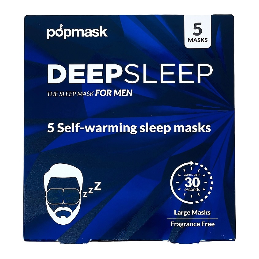 POPMASK Маска для глаз самонагревающаяся для мужчин "Глубокий сон" – фото 1