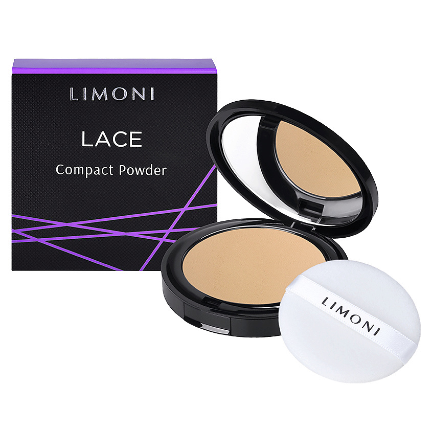 LIMONI Пудра для лица компактная для закрепление макияжа – фото 1