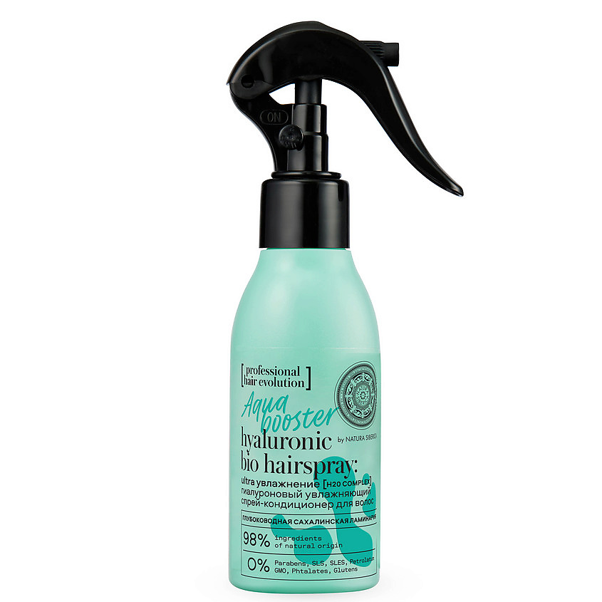 NATURA SIBERICA Гиалуроновый увлажняющий спрей-кондиционер для волос "AQUA BOOSTER. Ultra Увлажнение" Hair Evolution – фото 1
