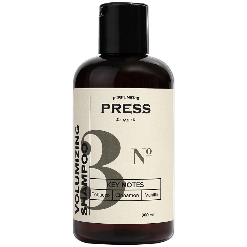 PRESS GURWITZ PERFUMERIE Шампунь для жирных волос безсульфатный №3 с нотами табака, ванили и корицы – фото 2