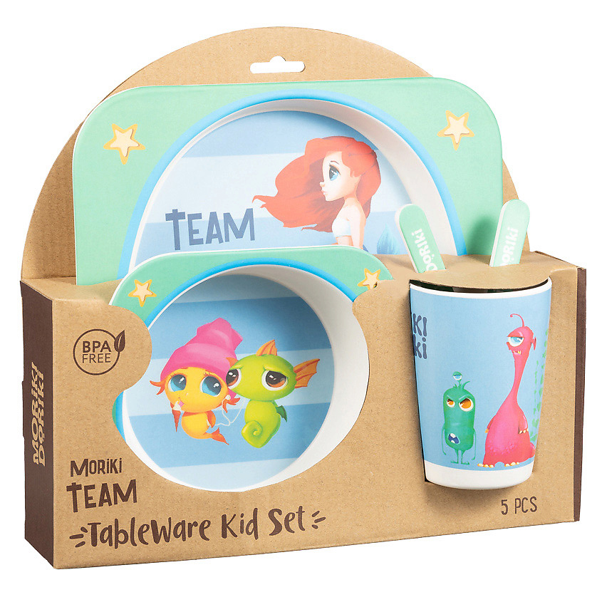 MORIKI DORIKI Набор детской посуды Tableware kid set Moriki team – фото 2