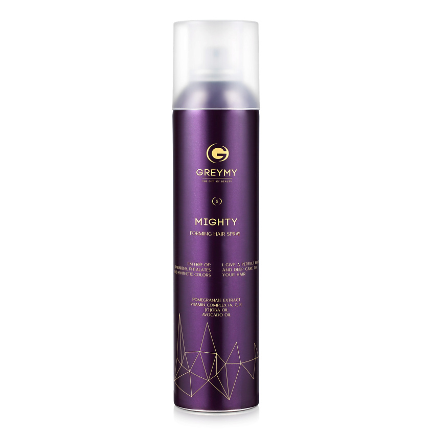 GREYMY Лак для волос Надежной Фиксации (Спрей) Greymy Mighty Forming Hair Spray – фото 1
