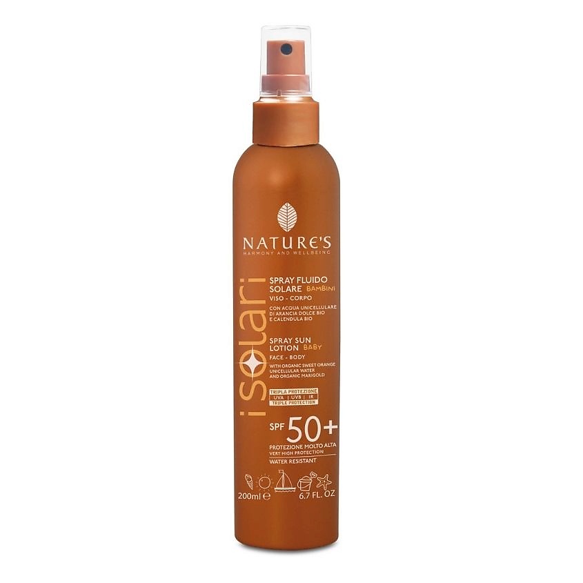 NATURE'S HARMONY AND WELLBEING Солнцезащитный спрей для детей SPF 50+ iSolari – фото 2