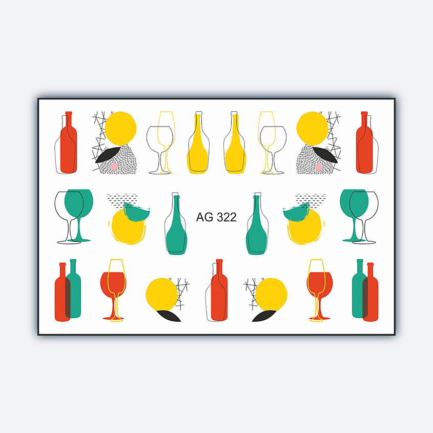 FREEDECOR Слайдер дизайн Имитация Аэрографии "Drink" – фото 2