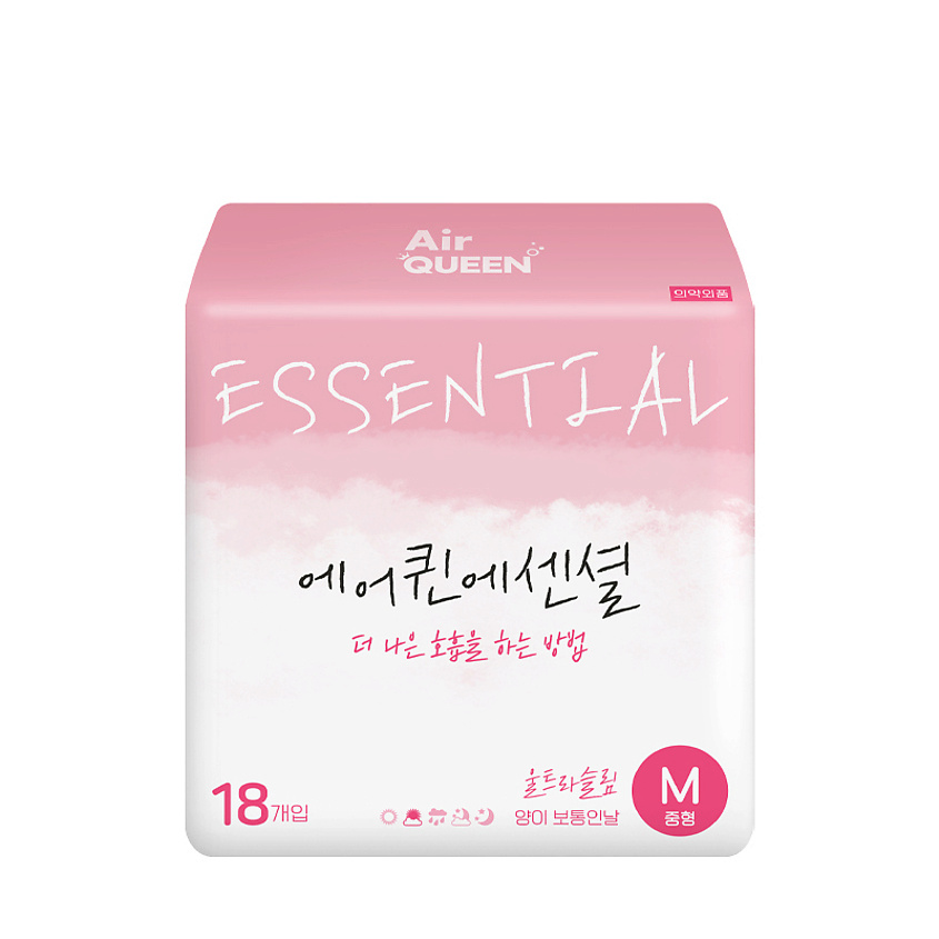 AIRQUEEN Прокладки гигиенические с крылышками Essential Medium – фото 1