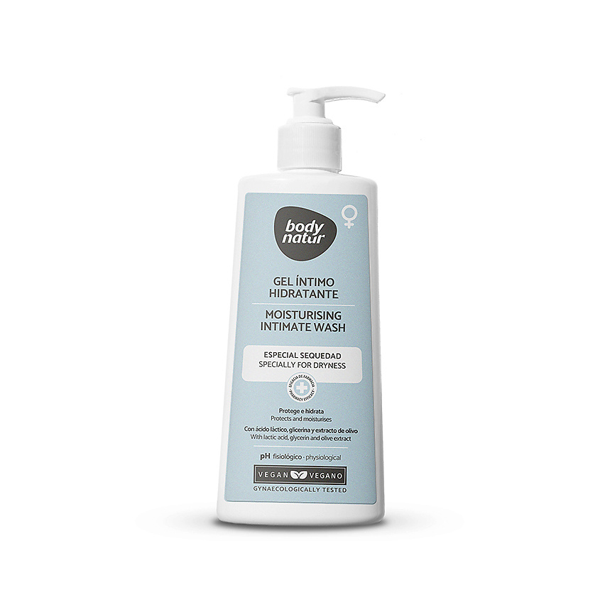 BODY NATUR Средство для интимной гигиены увлажняющее против сухости Moisturising Intimate Wash – фото 1