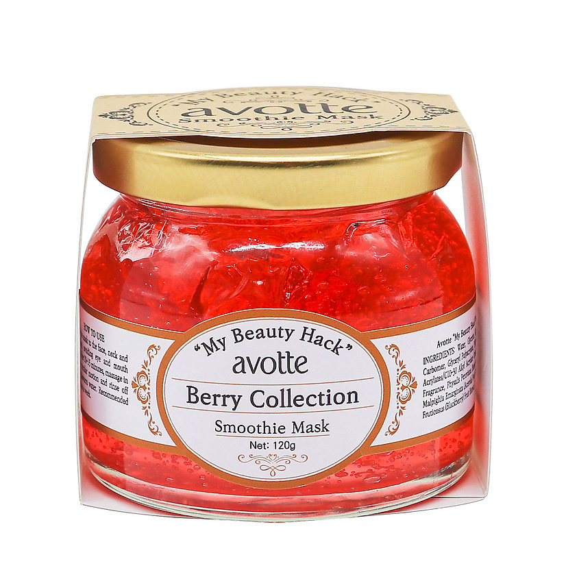 AVOTTE Маска для лица смываемая ягодная My Beauty Hack Berry Collection Smoothie Mask – фото 1
