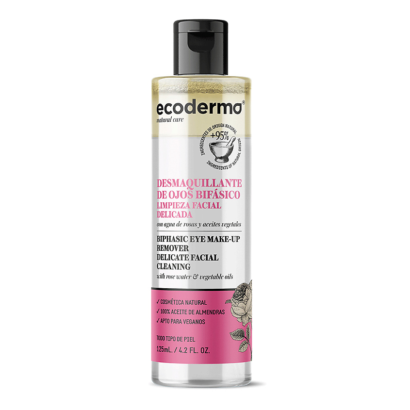ECODERMA Средство двухфазное для снятия макияжа с глаз Biphasic Eye Make-Up Remover – фото 2