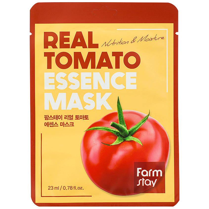 FARMSTAY Маска для лица тканевая с экстрактом томата Real Tomato Essence Mask – фото 1