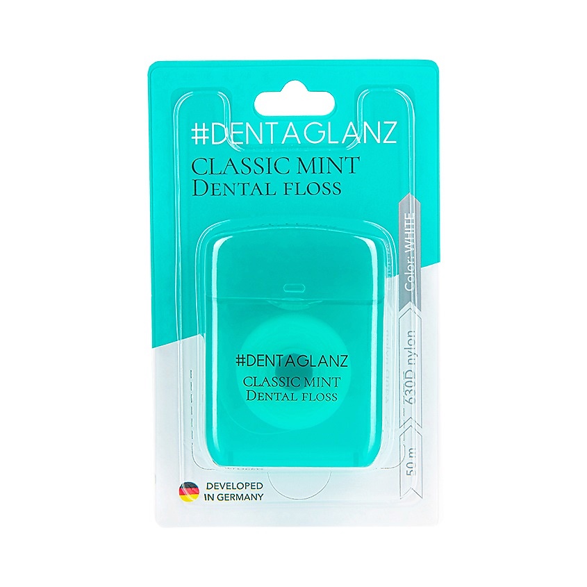 #DENTAGLANZ  Зубная нить Classic Mint Dental Floss – фото 2