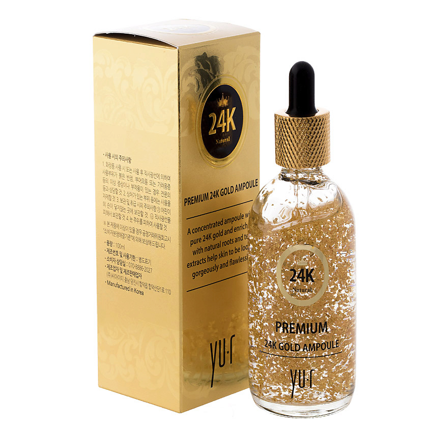 YU.R Сыворотка с золотом 24 К Premium 24K Gold Ampoule – фото 2