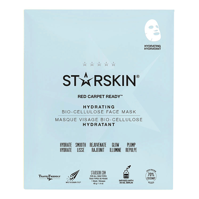 STARSKIN Маска для лица биоцеллюлозная увлажняющая – фото 1