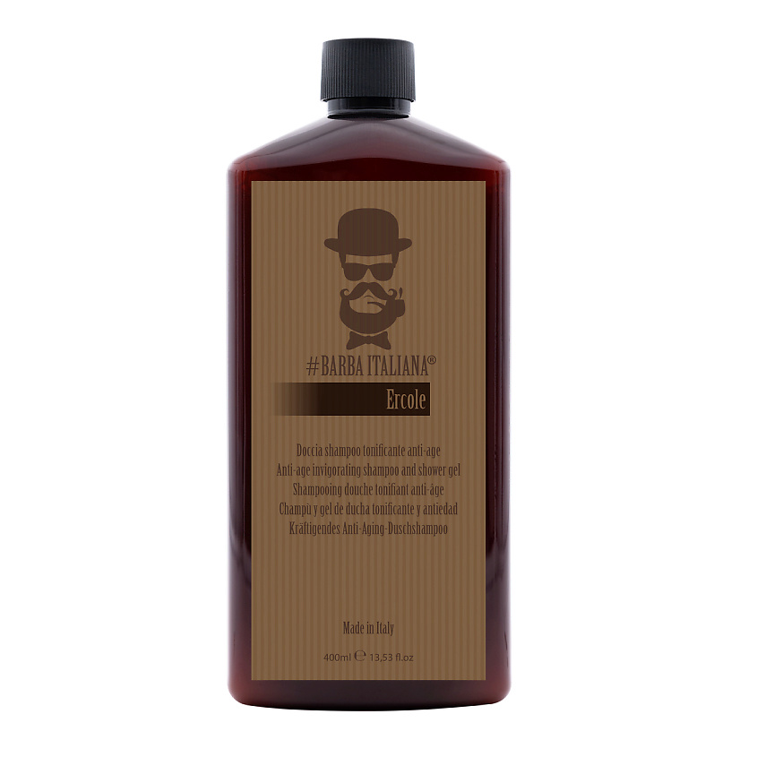 BARBA ITALIANA Шампунь с антивозрастным и бодрящим эффектом и гель для душа Ercole – фото 2