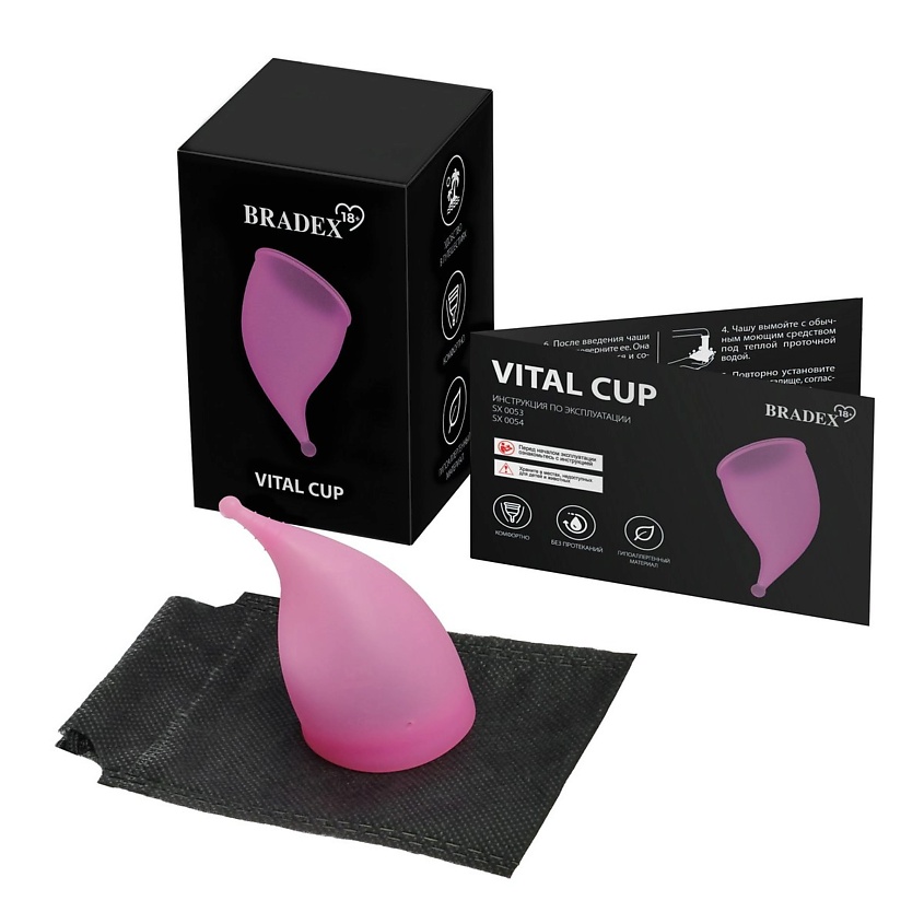 BRADEX Менструальная чаша Vital Cup L – фото 1